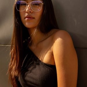 Montura de gafas blancas para Mujer