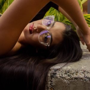 Montura de Gafas de Mujer Transparente