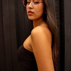 Montura de Gafas Rojas