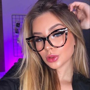 Mujer lentes de moda Juveniles