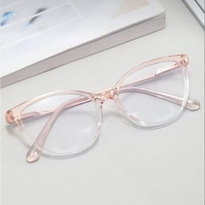 Mujer lentes de moda Rosado Translucido