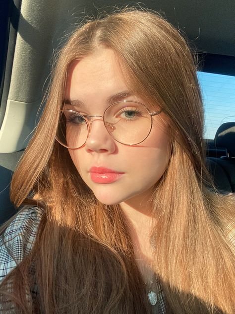 gafas redondas mujer doradas