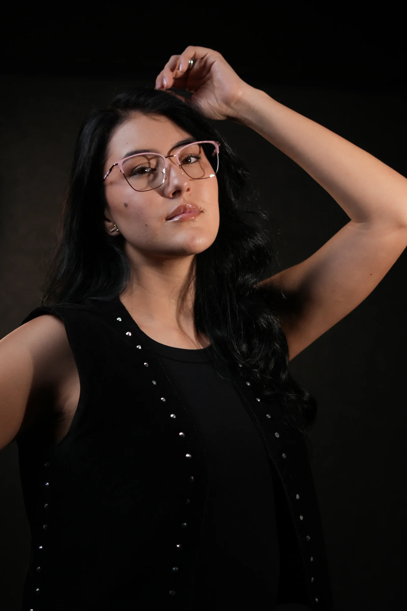 Gafas cuadradas mujer rosado de moda