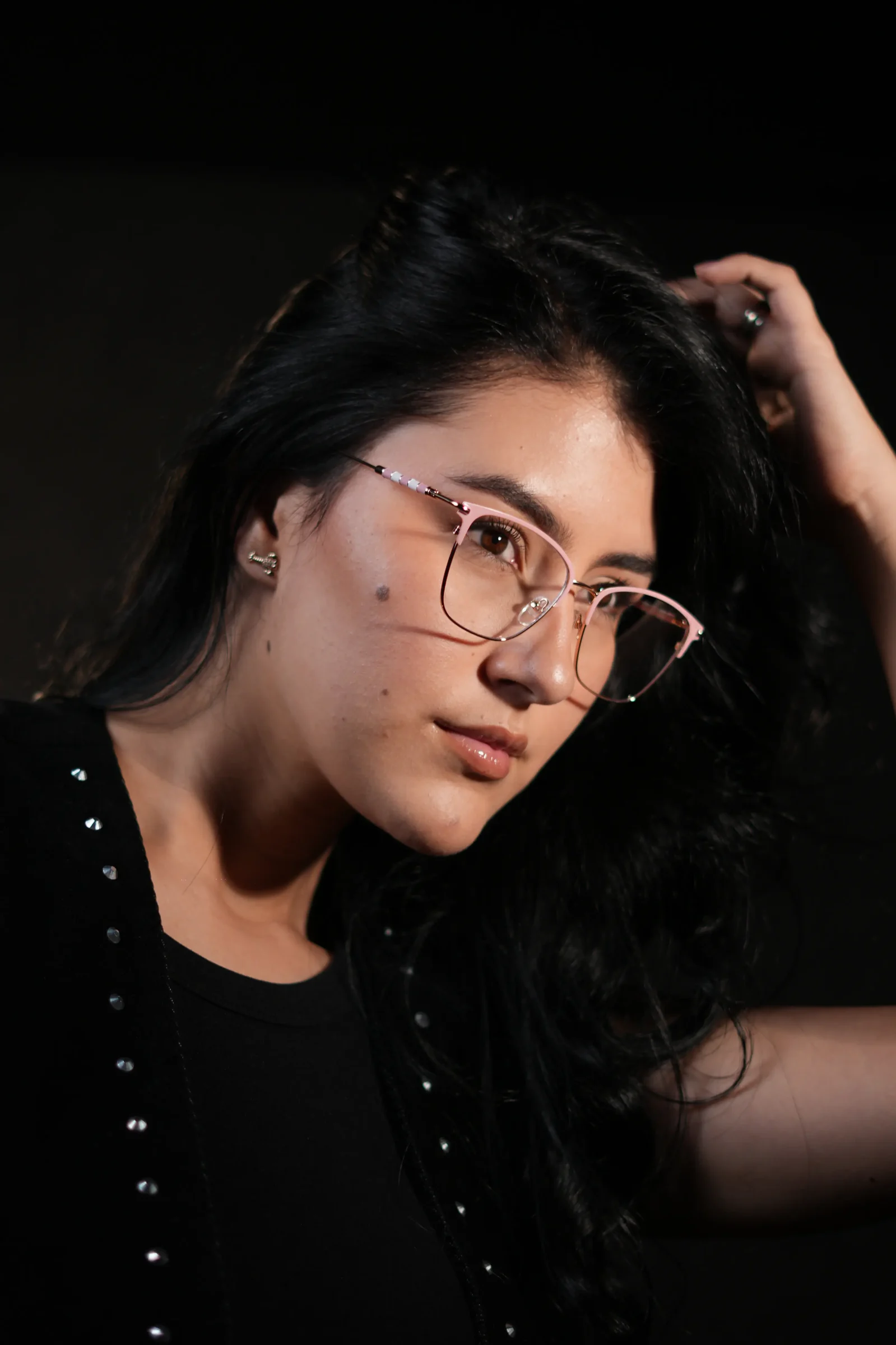 Gafas cuadradas para mujer rosado