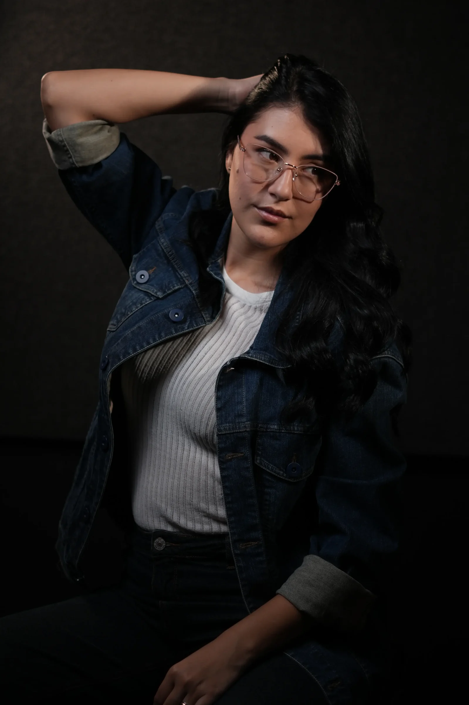 Gafas ojo de gato para mujer oro rosa