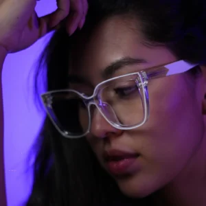Gafas ojo de gato para mujer en acetato transparente – Ref. 97686